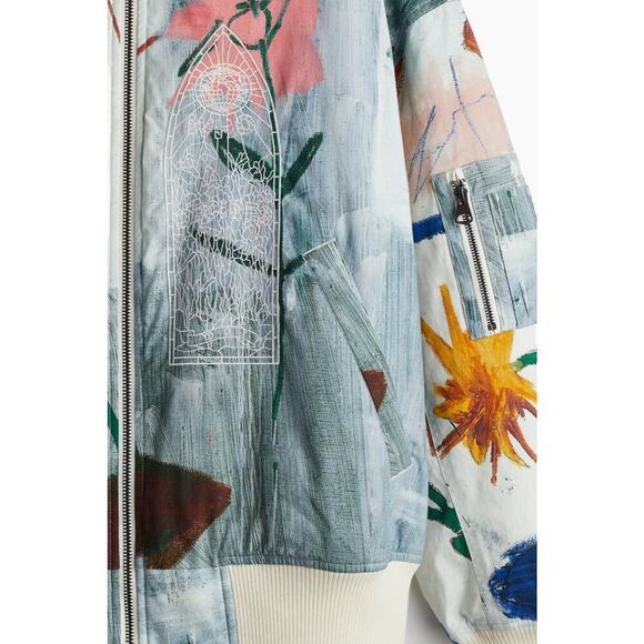 H&M x Basquiat x Ev&Tela Loose Fit Bomber Jacket - Picture 7 of 7